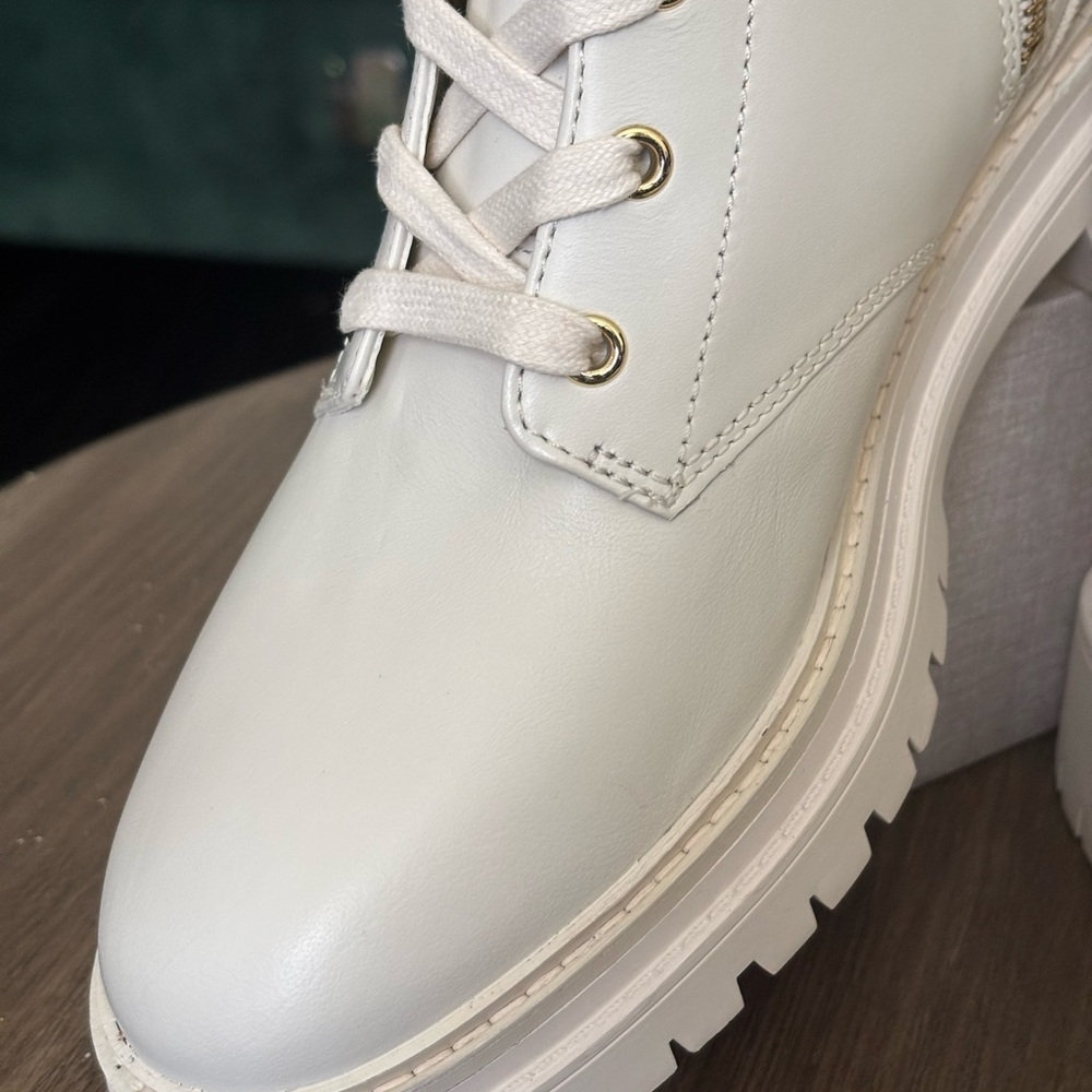 Michael Kors Women's White Combat Boots - Picture 12 of 12